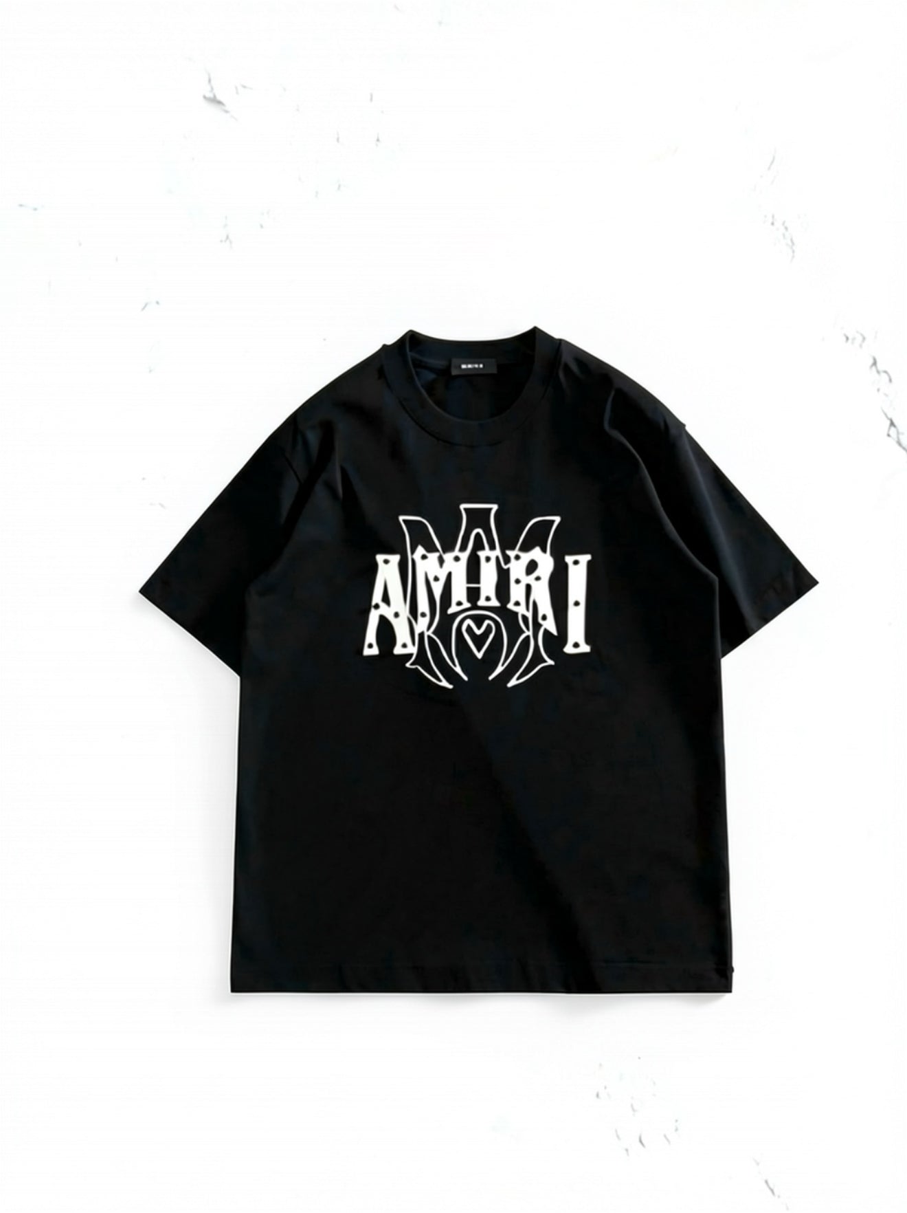 Amiri Cotton T-shirtswith white Metallic-Style