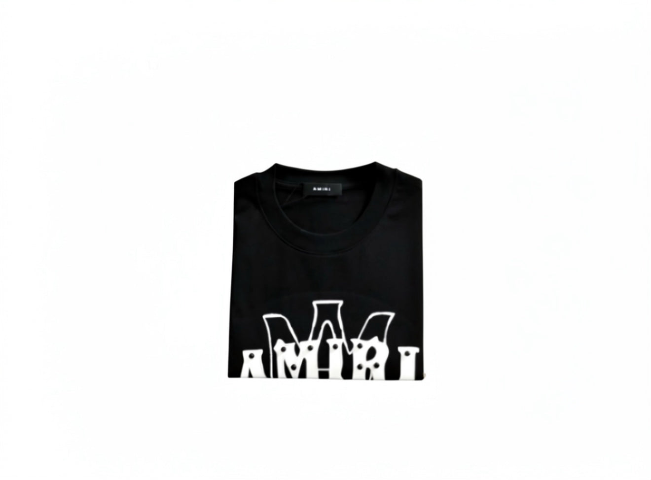 Amiri Cotton T-shirtswith white Metallic-Style