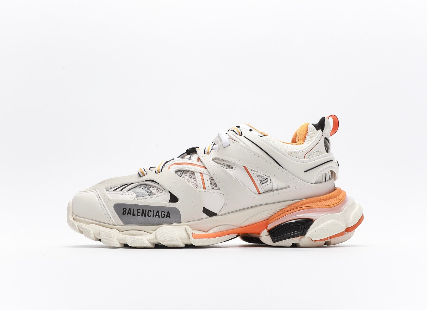 Balenciaga Track Sneaker in white and orange