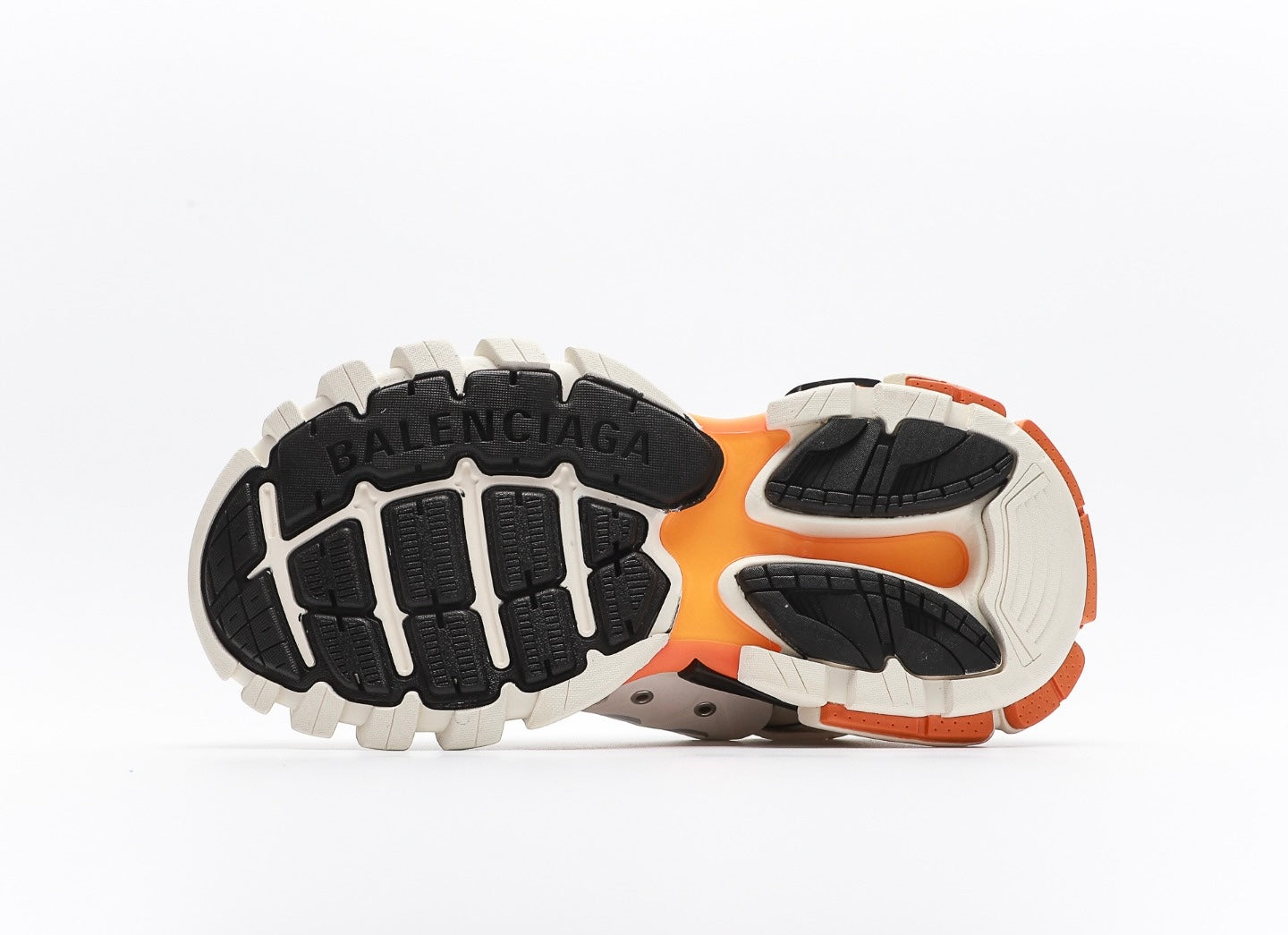Balenciaga Track Sneaker in white and orange