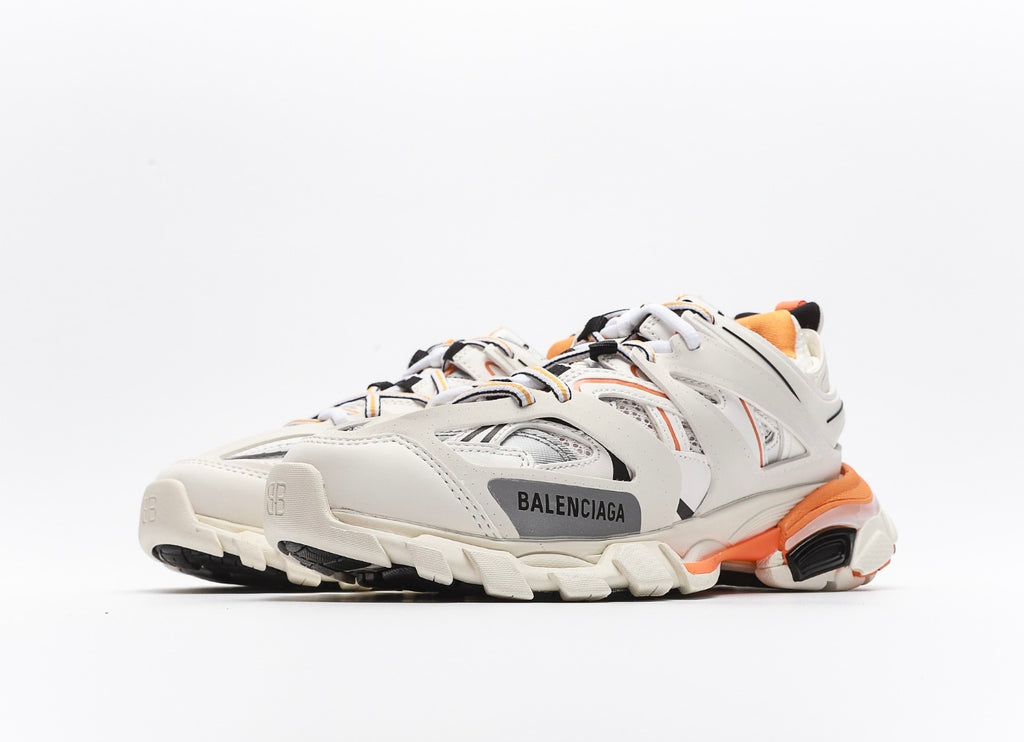 Balenciaga Track Sneaker in white and orange