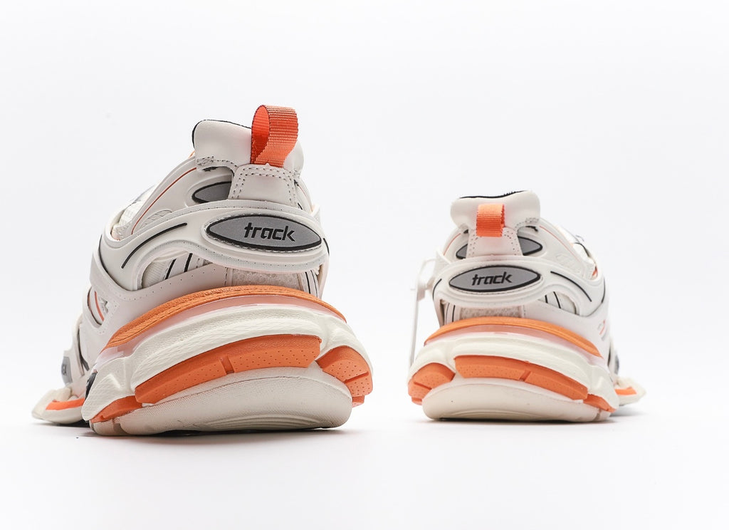 Balenciaga Track Sneaker in white and orange