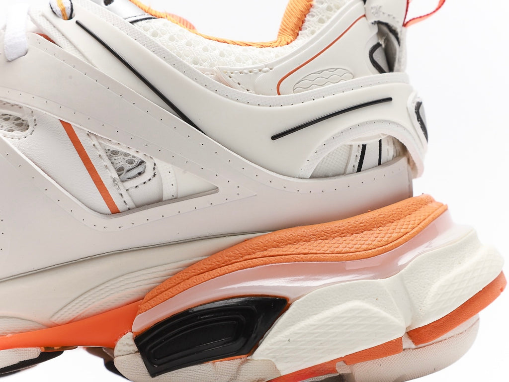 Balenciaga Track Sneaker in white and orange